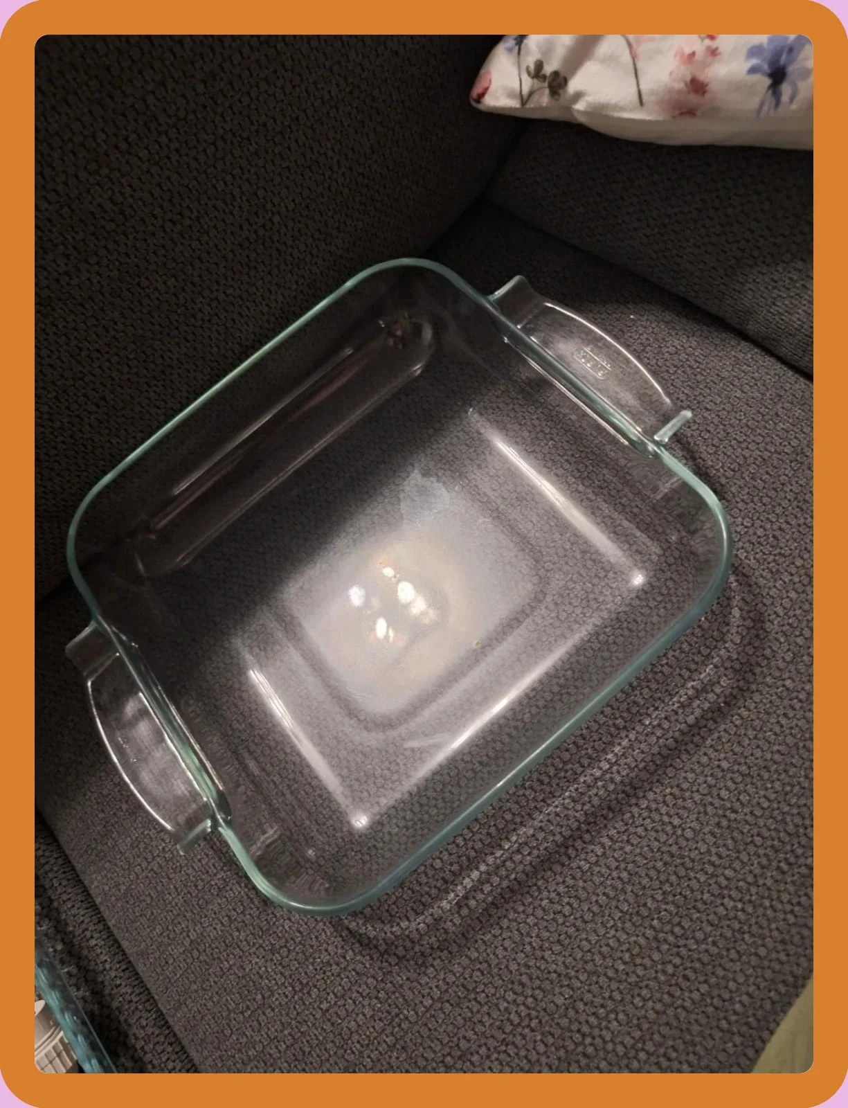 Plat à four carré vintage Pyrex